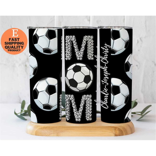 Football tumbler, Football mom tumbler, gift for mom, Sports tumbler,  Soccer mom tumbler