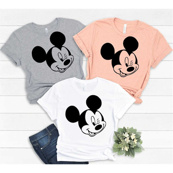 Disney Mickey Mouse Christmas Holiday Plaid for Abuelo - Short Sleeve  Cotton T-Shirt for Adults - Customized-Black 