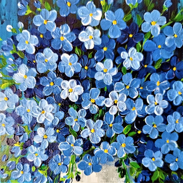 Blue-flowers-painting-bouquet-forget-me-nots-artwork-in-frame.jpg