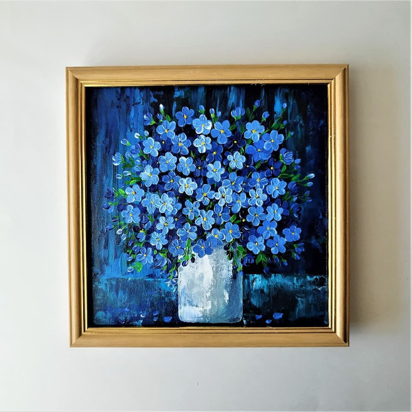 Bouquet-forget-me-nots-acrylic-painting-impasto-art-wall-decoration.jpg