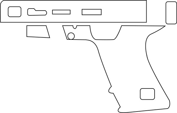 Glock 30,gun blank  template line art vector file.jpg