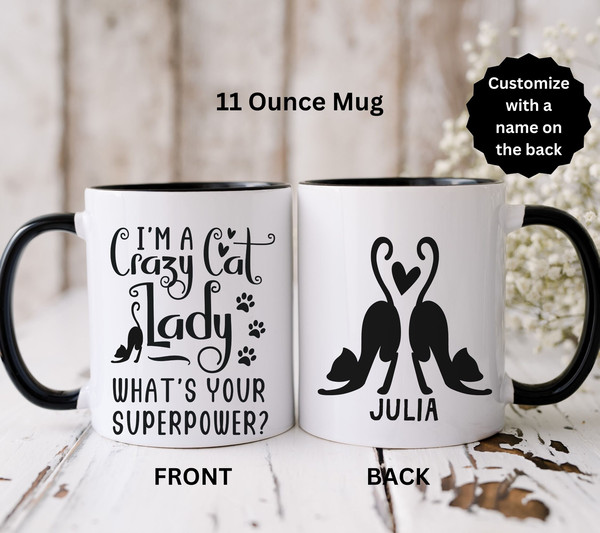 Custom Cat Mug Crazy Cat Lady Mug Funny Cat Mug Cute Cat Mug Cat Coffee Mug Cat Mom Mug Cat Lover Gift Cat Owner Gift Black Cat Mug Cat Cup - 3.jpg