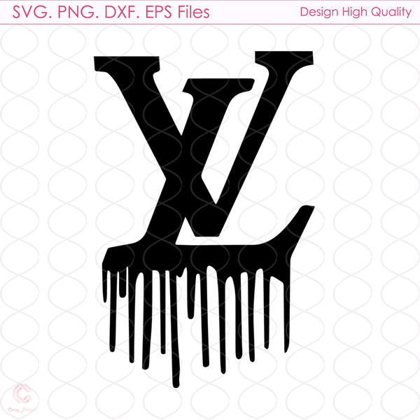 Dripping Louis Vuitton Logo Svgcuts