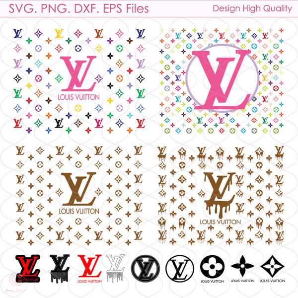 LV Pattern Logo Svg, Bundle Logo Svg, LV Pattern Svg, LV Log - Inspire  Uplift