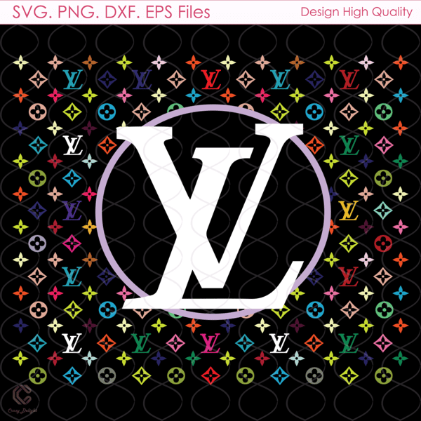 LV Color Pattern Svg, LV Pattern Svg, Color Logo Svg, LV Log - Inspire  Uplift