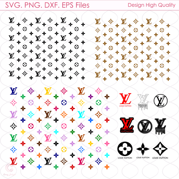 LV Pattern Logo Bundle, Louis Vuitton Logo, Dior Pattern, LV - Inspire  Uplift