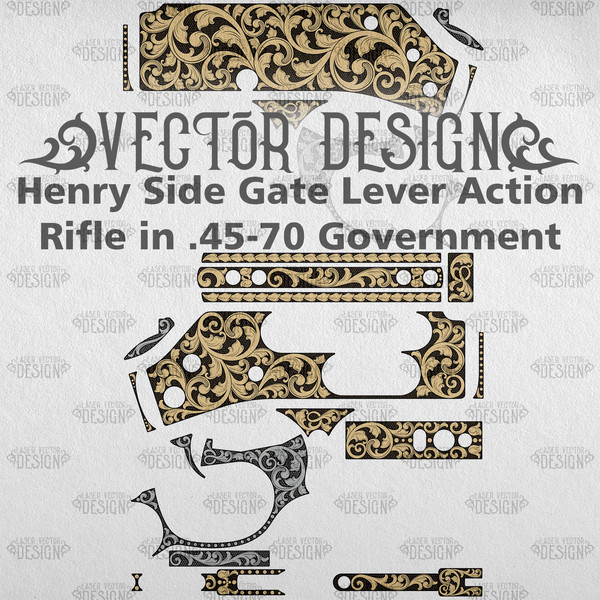 VECTOR DESIGN Henry Side Gate Lever Action Rifle in .45-70 Government Scrollwork 1.jpg