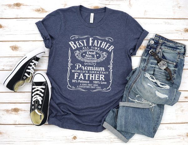 Best Father All Time T-shirt, Best Father ever Shirt, Vintage Father Shirt, Father's Day Shirt, Retro Father's Day Gift Shirt, Hero Dad Tees - 3.jpg