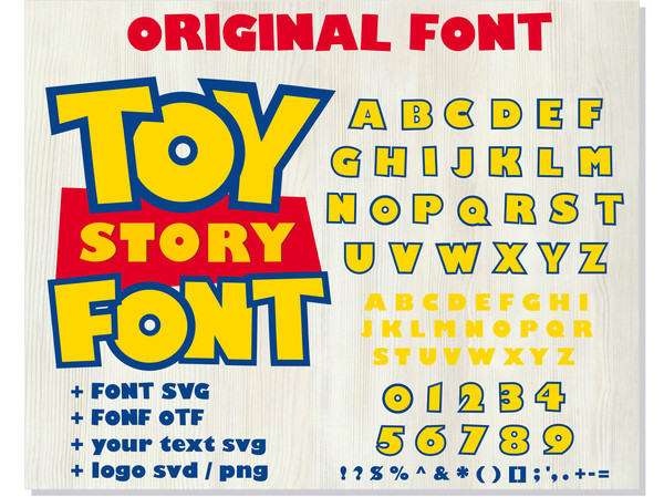 Toy Story Alphabet SVG, Toy Story SVG, Toy Story Font Svg, Toy Story  ClipArt, ToyStory Font Letters and Numbers SVG, ToyStory Svg, Toy Story