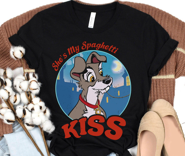Lady and The Tramp Couple Matching Shirt  He and She Shirt  Disney Valentine's Day T-shirt  Disneyland Happy Valentine Outfit - 5.jpg