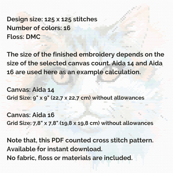 Cross stitch pattern PDF Watercolor cat (7).png