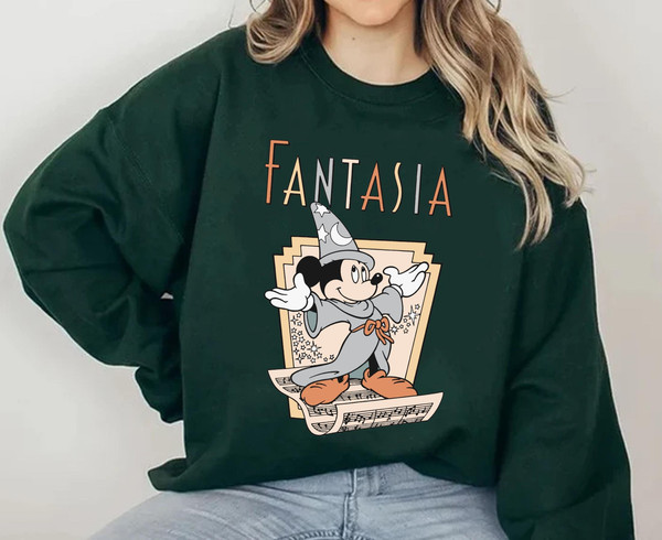Retro Fantasia Sorcerer Mickey Mouse Shirt  Funny Disney T-shirt  Magic Kingdom Park  Walt Disney World Shirt  Disneyland Trip Outfits - 5.jpg