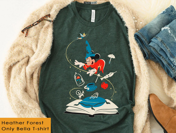 Sorcerer Mickey Mouse Fantasia Disney 100 Years Of Wonder Shirt  100th Anniversary Tee  Walt Disney Company T-shirt  Disneyland 2023 Trip - 4.jpg