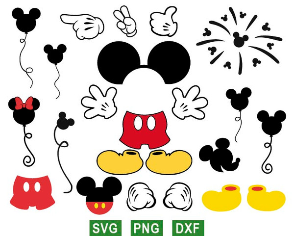 mickey clothes svg, minnie svg, disney mouse svg, png files - Inspire ...