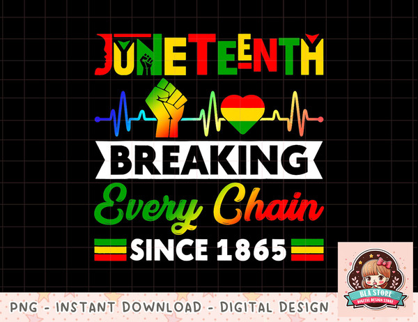 Breaking Every Chain Since 1865 Juneteenth Black History png, instant download, digital print.jpg