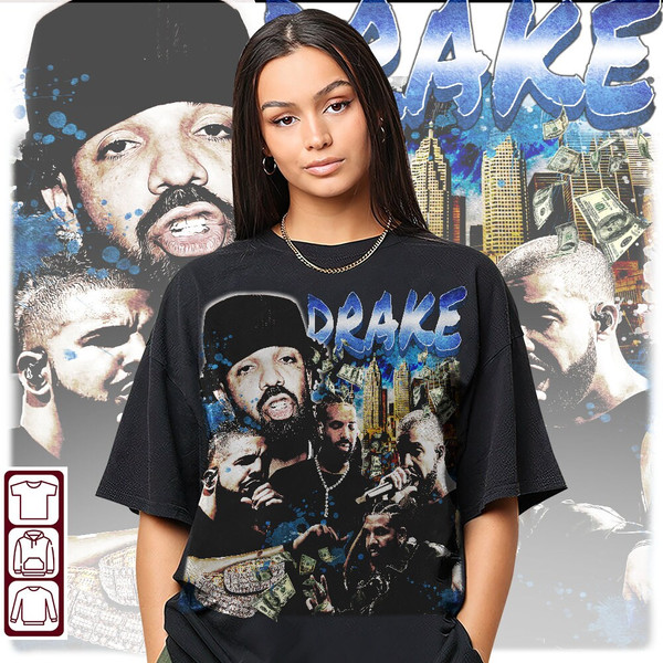 Drake 90s Vintage Shirt, Drake Bootleg Shirt, Drake Tee - 2.jpg