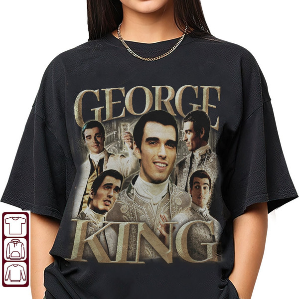 King George 90s Vintage Shirt, King George Shirt, King George Tee, Corey Mylchreest Shirt, Corey Mylchreest Merch, Queen Charlotte - 1.jpg