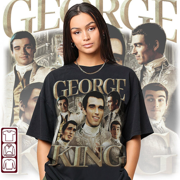 King George 90s Vintage Shirt, King George Shirt, King George Tee, Corey Mylchreest Shirt, Corey Mylchreest Merch, Queen Charlotte - 2.jpg