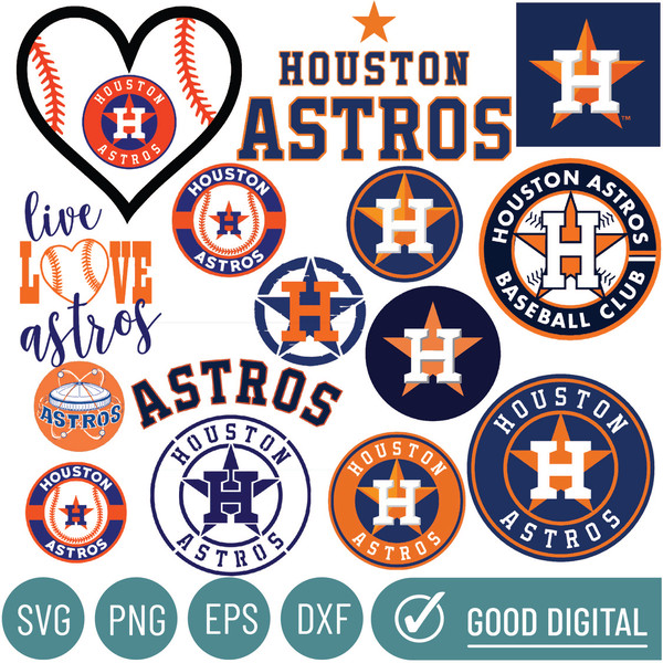 Houston Astros Baseball Team svg , Houston Astros Svg, Bundle Files, MLB  Svg, MLB Svg, Png, Dxf, Eps, Instant Download