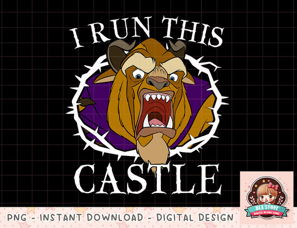 Disney Beauty And The Beast I Run This Castle Thorn Portrait png, instant download, digital print.jpg