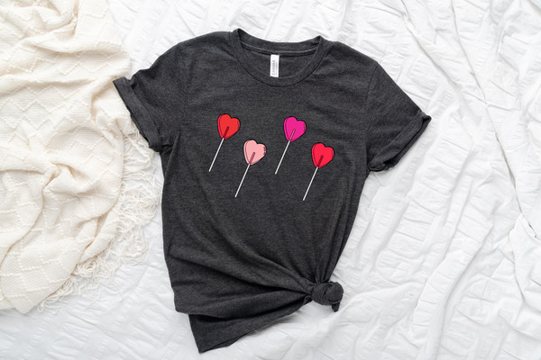 Valentines Sweatshirt - Lollipop Valentines Design Sweatshirt - VDay Sweatshirt - Valentines Day Gift For Friend - Valentines Sucker Shirt - 3.jpg
