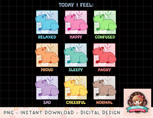 Disney Encanto The Many Moods of Chispi the Capybara png, instant download, digital print.jpg