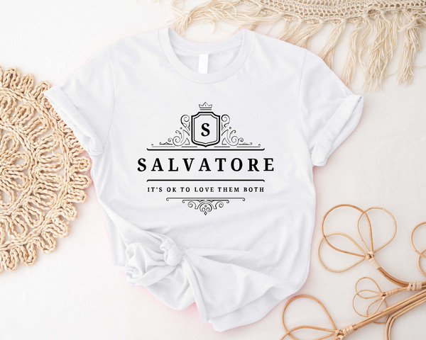 Salvatore Shirt, Mystic Fall Sweatshirt, Vampire Dairies Shirts, Vampire Brothers Hoodie, Damon Stefan Salvatore, It's Ok To Love Them Both - 2.jpg
