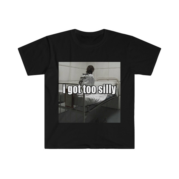 Funny Meme TShirt, I Got Too Silly Psycho Joke Tee, Gift Shirt - 1.jpg