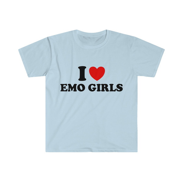 I Love Emo Girls Shirt I Heart Emo Girls Tshirt' Men's Sport T