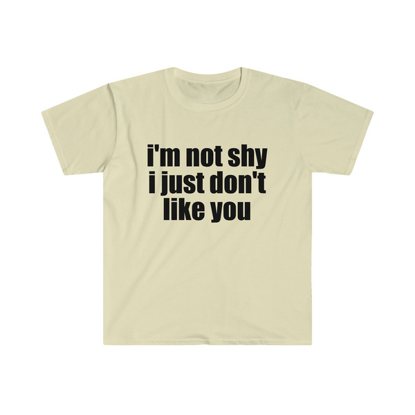 Funny Meme TShirt, I'm Not Shy I Just Don't Like You Joke Tee, Gift Shirt - 4.jpg