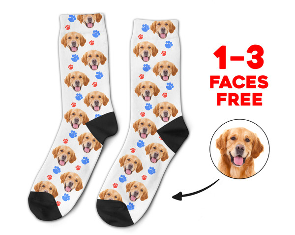 Custom Face Socks, Dog Socks, Pup Socks, Picture Socks, Stocking Stuffer, Cat Socks, Photo Socks, Novelty Socks, Printed Socks, Best Gift - 1.jpg