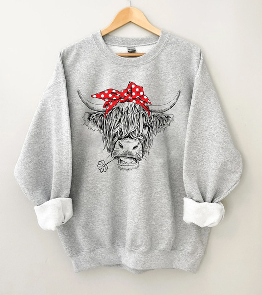 Cute Cow Shirt or Sweatshirt, Heifer Sweatshirt, Highland Cow Shirt, Cow Gifts For Her, Farm T-shirt, Ranch Tee, Farmer, Cowgirl - 1.jpg