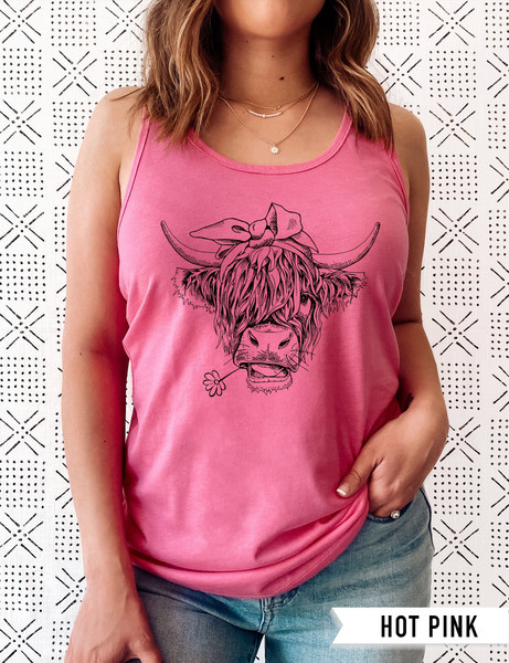 Cute Cow Shirt or Tank Top, Cow Shirt For Mom, Highland Cow Shirt, Cow Gifts For Her, Heifer Shirt, Farm T-shirt, Ranch Tee, Farmer, Cowgirl - 6.jpg