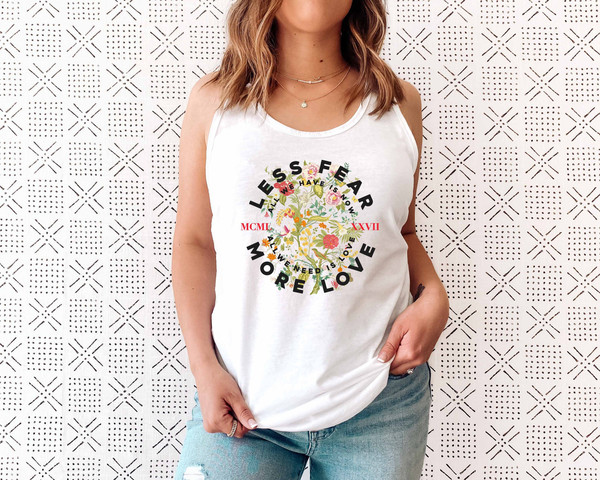Floral Shirt Tank, Grow Positive Thoughts Tank, Bohemian Style Tank, Butterfly Shirt, Trending Right Now, Women's Graphic Tank, Love Tank - 2.jpg