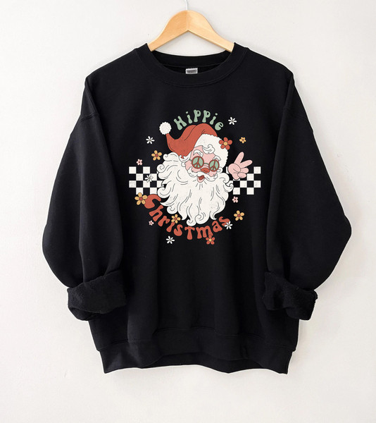 Funny Santa Sweatshirt, cute Christmas shirt for women, Christmas crewneck, graphic christmas tee, Santa shirt for women, xmas sweater - 7.jpg