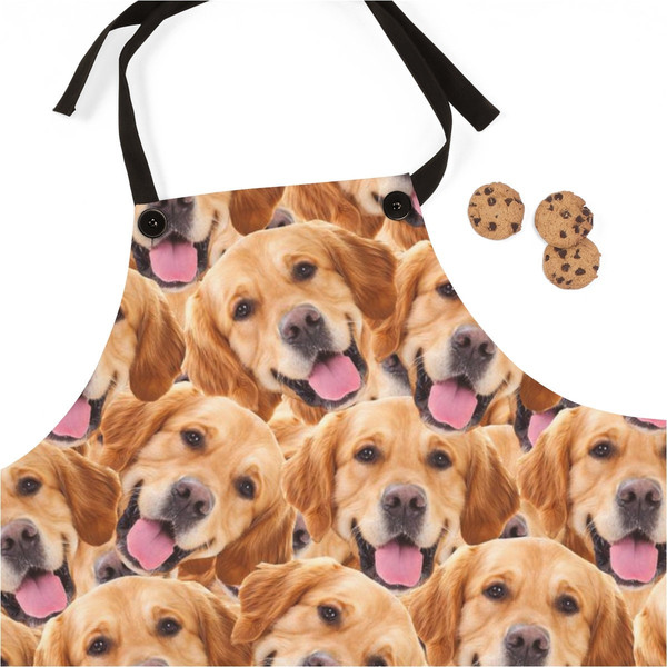Personalized Faces Apron, Custom Photo Apron, Dog Cat Pet, Funny Crazy Face Kitchen Apron Personalized Kitchen Custom Picture Chef Gift - 3.jpg