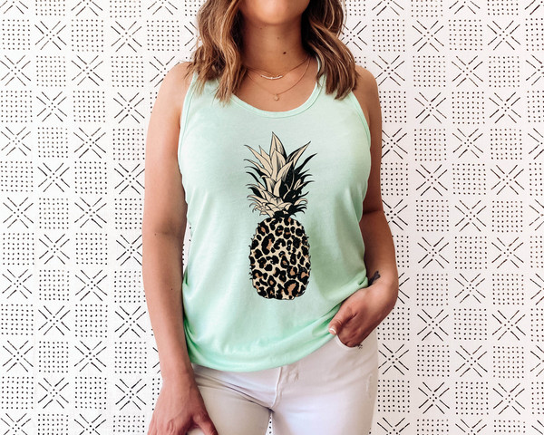 Pineapple Shirt - Pineapple Tank - Women's Tank Tee - Food - Fruit - Graphic Tees - Workout Top - Workout Shirt - Beach - Vacation - 2.jpg
