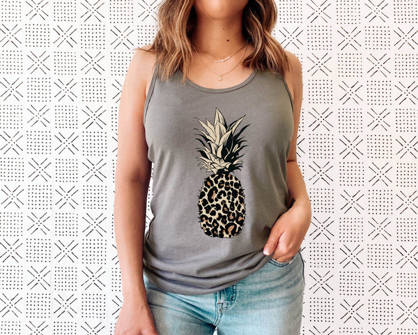 Pineapple Shirt - Pineapple Tank - Women's Tank Tee - Food - Fruit - Graphic Tees - Workout Top - Workout Shirt - Beach - Vacation - 3.jpg