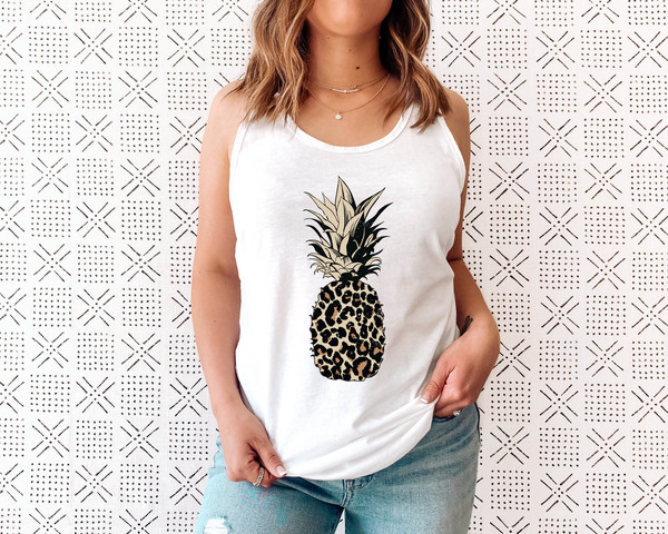 Pineapple Shirt - Pineapple Tank - Women's Tank Tee - Food - Fruit - Graphic Tees - Workout Top - Workout Shirt - Beach - Vacation - 5.jpg