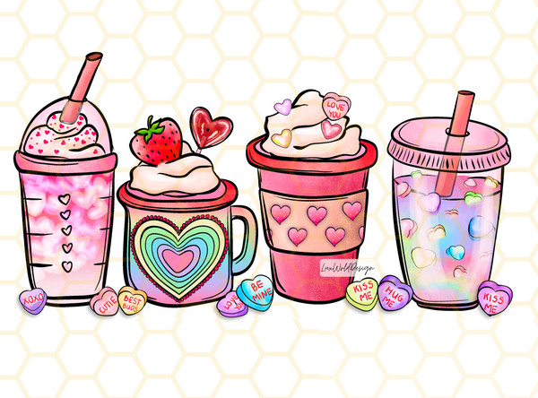 Valentine's Day Coffee Drinks PNG  Valentines day png  Retro png  Sublimation Design  Digital Design  Valentine png  Sublimate Designs - 1.jpg