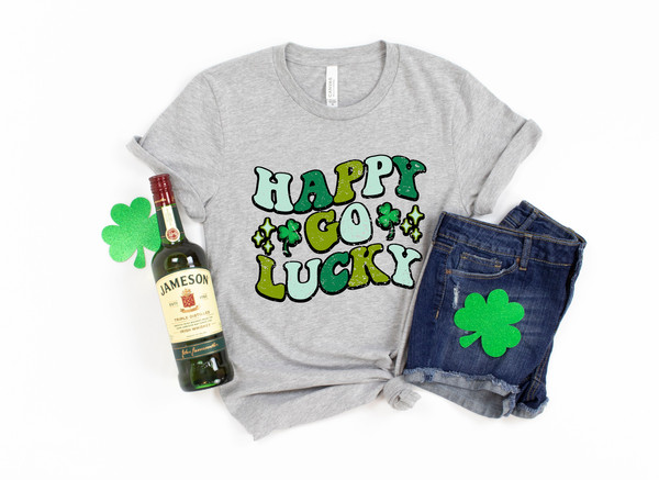 Happy Go Lucky Shirt,Shamrock Shirt,Saint Patricks Day Shirt,Saint Patricks Day Shirt,Saint Patricks Day Family Matching Shirt,Tee for Woman - 2.jpg