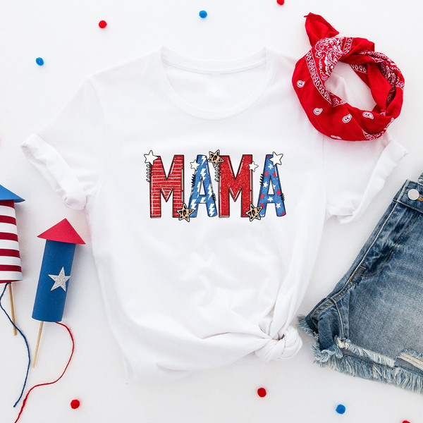 4th of July, American Mama Shirt, Fourth of July Shirt, Family Gift, American Family Shirt, Independence Day, Patriotic Shirt, Memorial Day - 8.jpg