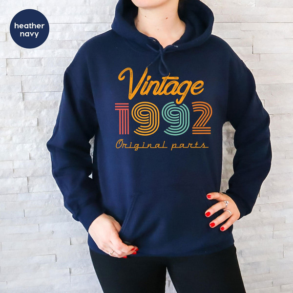 31th Birthday Hoodie, Vintage 1992 Sweatshirt, 31th Birthday Gift for Women, 31th Birthday Shirt Men, Retro Long Sleeve Shirt, Vintage Shirt - 3.jpg