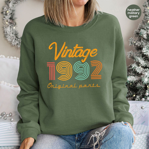 31th Birthday Hoodie, Vintage 1992 Sweatshirt, 31th Birthday Gift for Women, 31th Birthday Shirt Men, Retro Long Sleeve Shirt, Vintage Shirt - 5.jpg