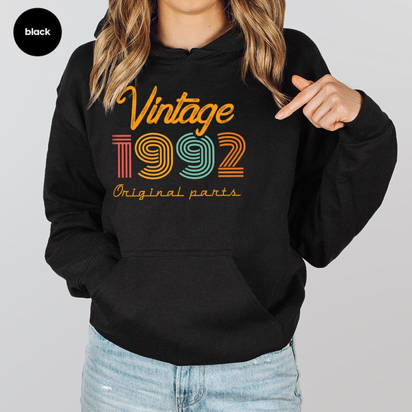 31th Birthday Hoodie, Vintage 1992 Sweatshirt, 31th Birthday Gift for Women, 31th Birthday Shirt Men, Retro Long Sleeve Shirt, Vintage Shirt - 8.jpg