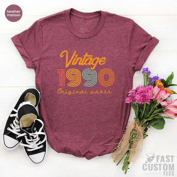 33nd Birthday Shirt, Vintage T Shirt, Vintage 1990 Shirt, 33nd Birthday Gift for Women, 33nd Birthday Shirt Men, Retro Shirt, Vintage Shirts - 5.jpg