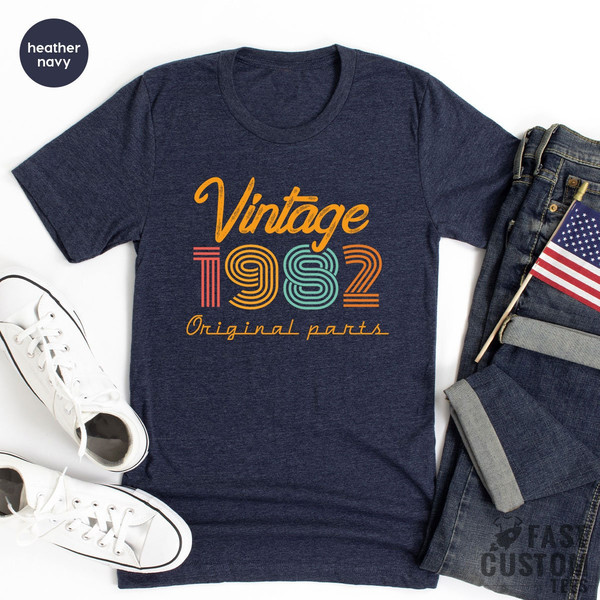 41st Birthday Shirt, Vintage T Shirt, Vintage 1982 Shirt, 41st Birthday Gift for Women, 41st Birthday Shirt Men, Retro Shirt, Vintage Shirts - 7.jpg