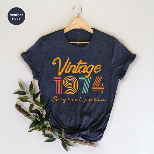 49th Birthday Shirt, Vintage T Shirt, Vintage 1974 Shirt, 49th Birthday Gift for Women, 49th Birthday Shirt Men, Retro Shirt, Vintage Shirts - 4.jpg