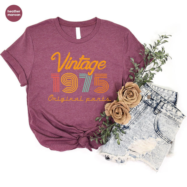 48th Birthday Shirt, Vintage T Shirt, Vintage 1975 Shirt, 48th Birthday Gift for Women, 48th Birthday Shirt Men, Retro Shirt, Vintage Shirts - 6.jpg