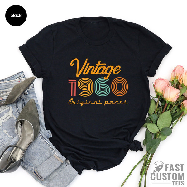 63nd Birthday Shirt, Vintage T Shirt, Vintage 1960 Shirt, 63nd Birthday Gift for Women, 63nd Birthday Shirt Men, Retro Shirt, Vintage Shirts - 3.jpg